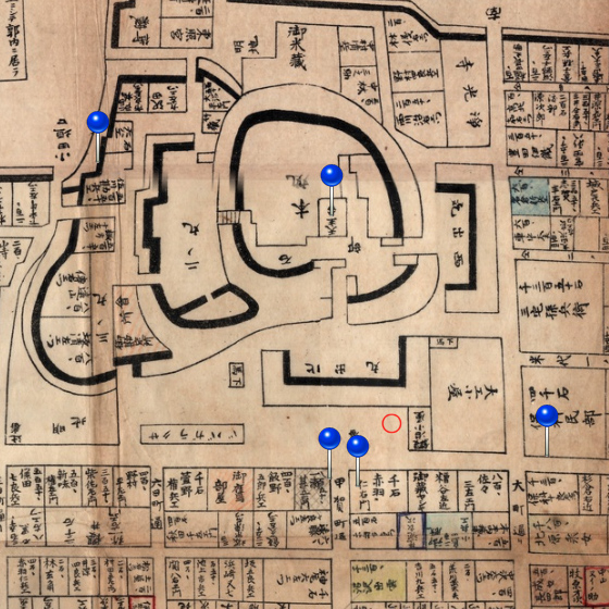 古地図-会津若松